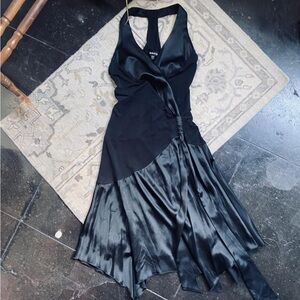 Bebe y2k Satin Midi Dress